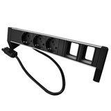 Plenty Prolink Desktop PDU 3x Type F en 2x leeg module Plenty Prolink Desktop PDU 3x Type F en 2x leeg module