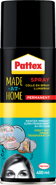 Lijmspray Pattex hobby spuitbus permanent 400ml Lijmspray Pattex hobby spuitbus permanent 400ml