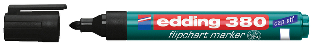 Viltstift edding 380 flipover rond 1.5-3mm zwart Viltstift edding 380 flipover rond 1.5-3mm zwart