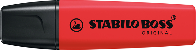 white?, stabilo boss, marker, highlighter, red body, black cap