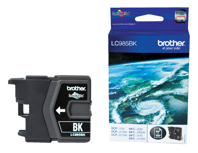 Inktcartridge Brother LC-985BK zwart Inktcartridge Brother LC-985BK zwart