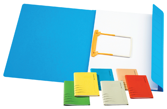 Clipmap Secolor A4 100% gerecycled karton 250gr blauw verpakt per 10 stuks