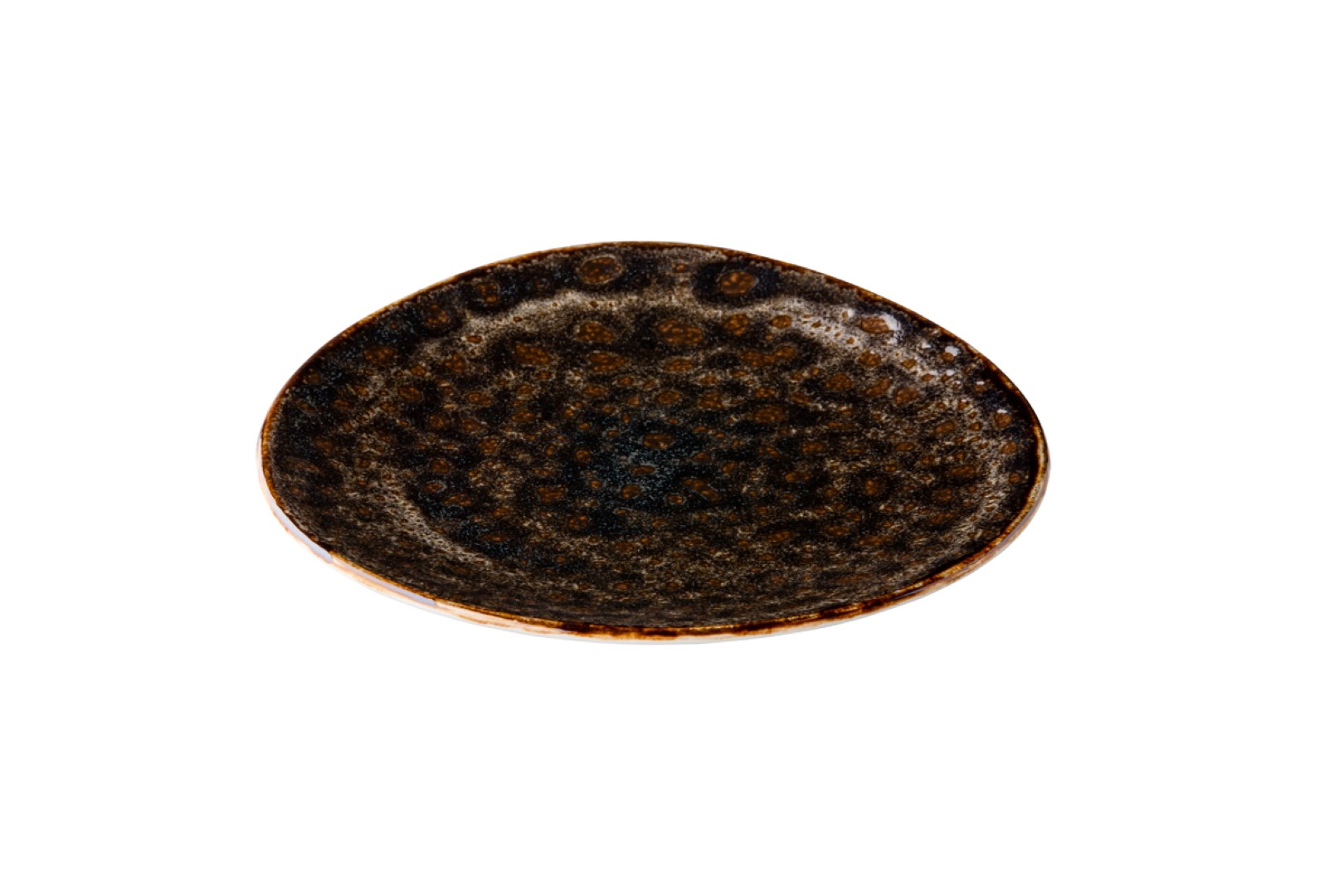 Jersey bord driehoek bruin 17 cm 6 stuks
