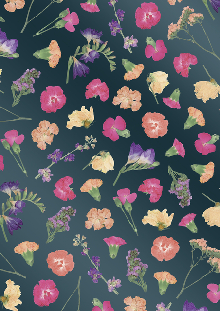 Inpakpapier Stewo Classic Bouquet 200x70cm assorti
