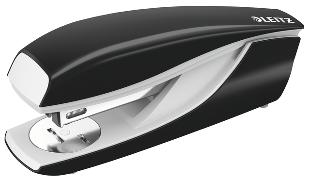 kantoorstapler, stapler, kantoorartikel, plastic, zwart-wit