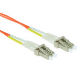 ACT 25 meter LSZH Multimode 50/125 OM2 glasvezel patchkabel duplex met LC connectoren