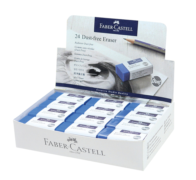 Gum Faber-Castell stofvrij blauw Gum Faber-Castell stofvrij blauw
