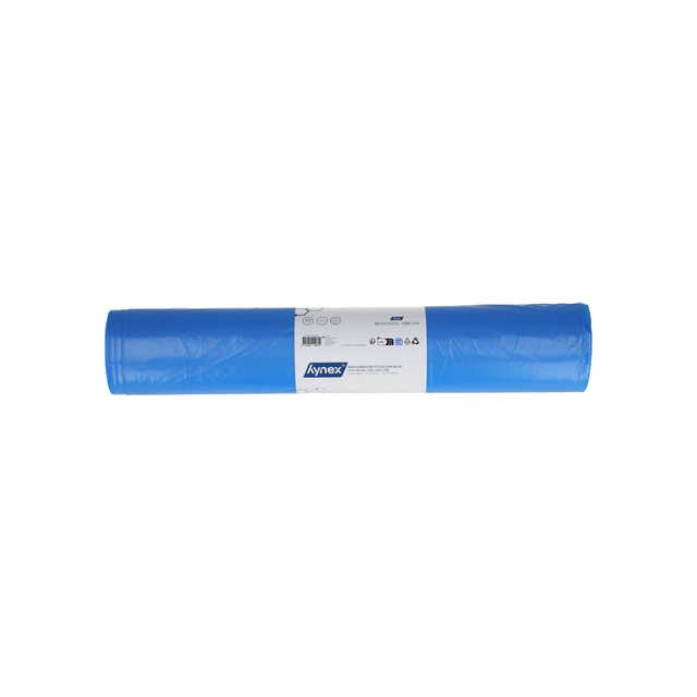 plastic bag, blue roll, liner, garbage bag, compressor bag