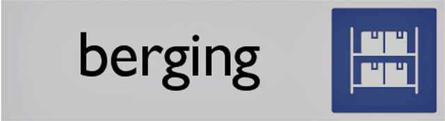 Infobord pictogram berging 165x44mm Infobord pictogram berging 165x44mm