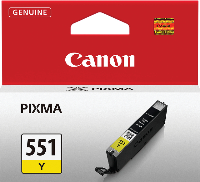 Inktcartridge Canon CLI-551 geel Inktcartridge Canon CLI-551 geel