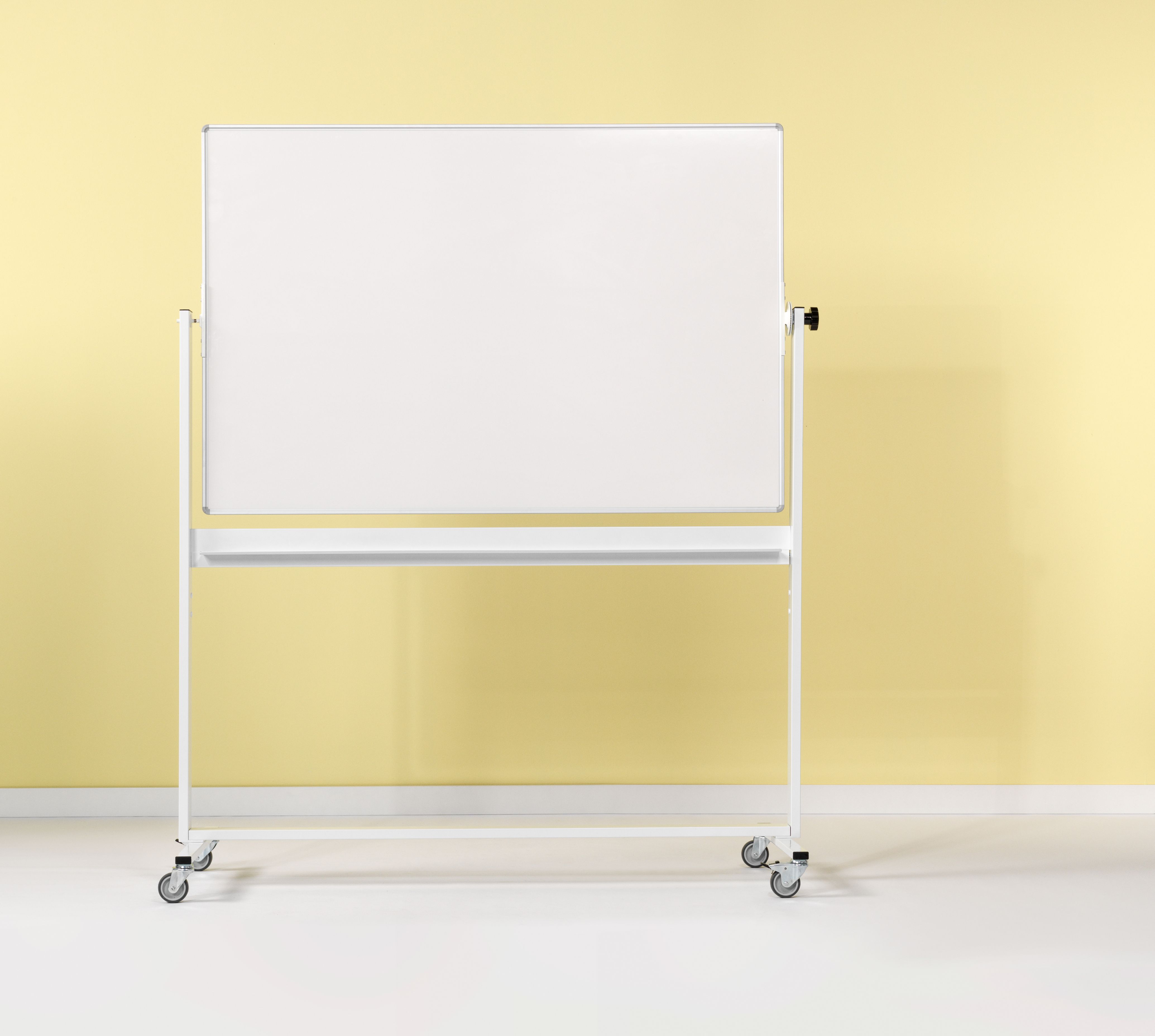 Kantelbord whiteboard, dubbelzijdig gelakt staal - 100x180 cm