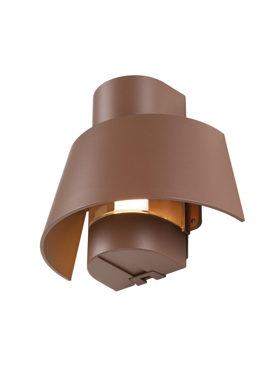 wandlamp, wandlampen, metaal, bruin, gemonteerd
