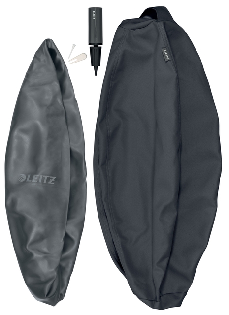 Actieve zitbal Leitz Ergo 55cm anti-rol donkergrijs