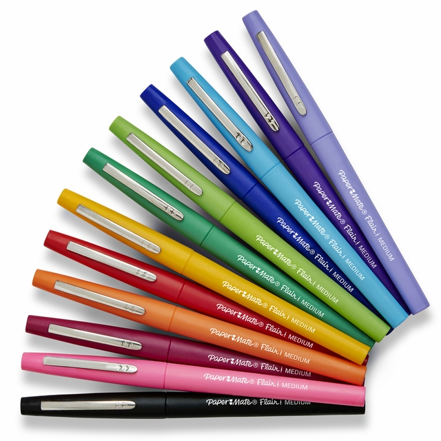 Fineliner Paper Mate Flair Candy Pop! medium assorti blister à 6 stuks