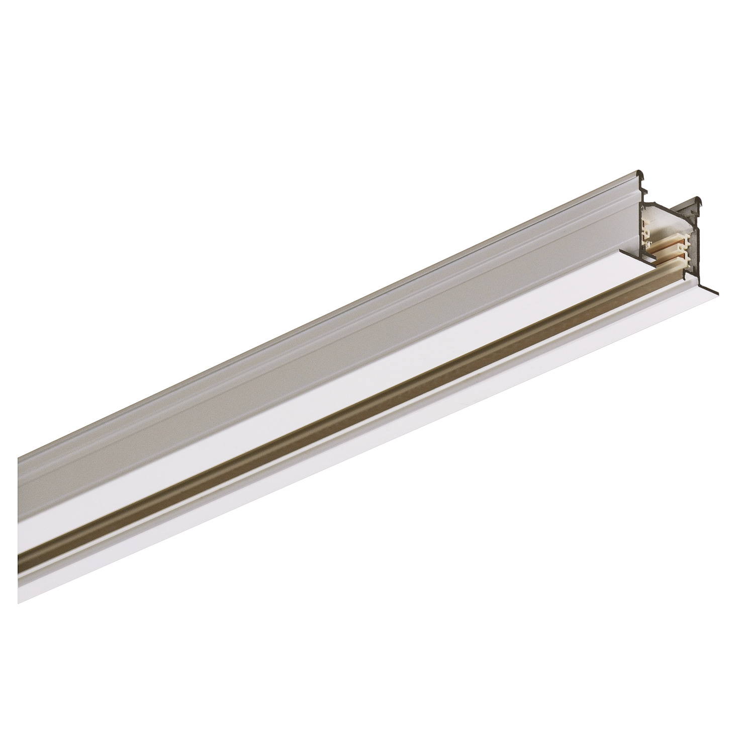 3-Fase Spanningsrail wit 2m, inbouw
