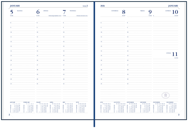 Agenda 2027 Ryam Weekplan limited edition 7dagen/2pagina's assorti