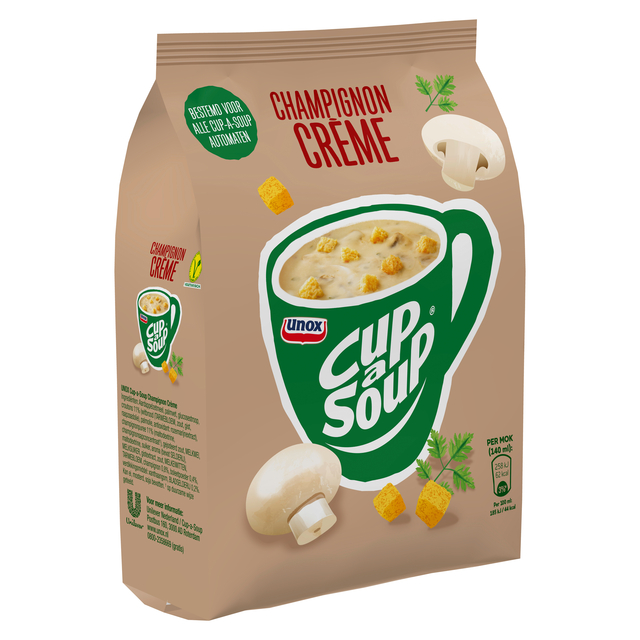 Cup-a-Soup Unox machinezak champignon crème 140ml Cup-a-Soup Unox machinezak champignon crème 140ml