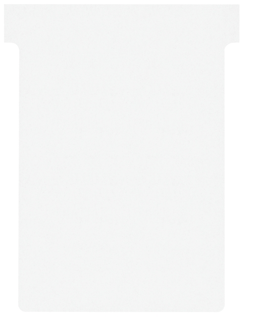 T-kaart Nobo nr.3 80mm wit 100 stuks