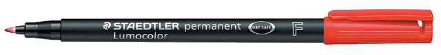 Viltstift Staedtler Lumocolor 318 permanent F rood Viltstift Staedtler Lumocolor 318 permanent F rood