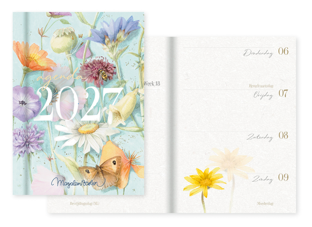 agenda, 2023/2027?, notebook, plants, flowers, weekplanner, dayplanner