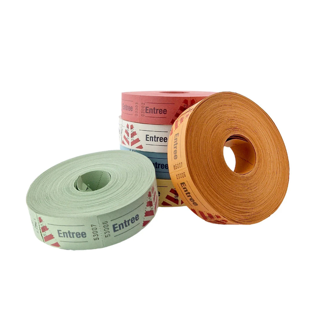 Entreebewijs Combicraft nummering 1-1000 blauw 1000 stuks