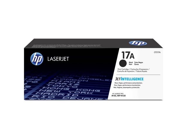 HP Toner 17A Zwart