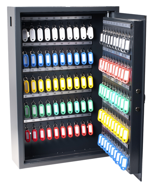 Sleutelkast Pavo high security 100 haken 600x410x120mm Sleutelkast Pavo high security 100 haken 600x410x120mm