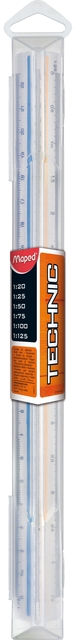 Schaalstok Maped Technic 1:20/25/50/75/100/125 Schaalstok Maped Technic 1:20/25/50/75/100/125