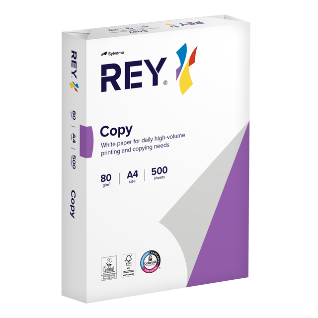Kopieerpapier Rey Copy A4 80gr wit 500 vel