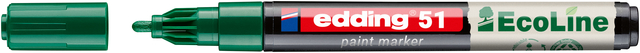 Paintmarker edding 51 EcoLine op waterbasis 1-2mm groen Paintmarker edding 51 EcoLine op waterbasis 1-2mm groen