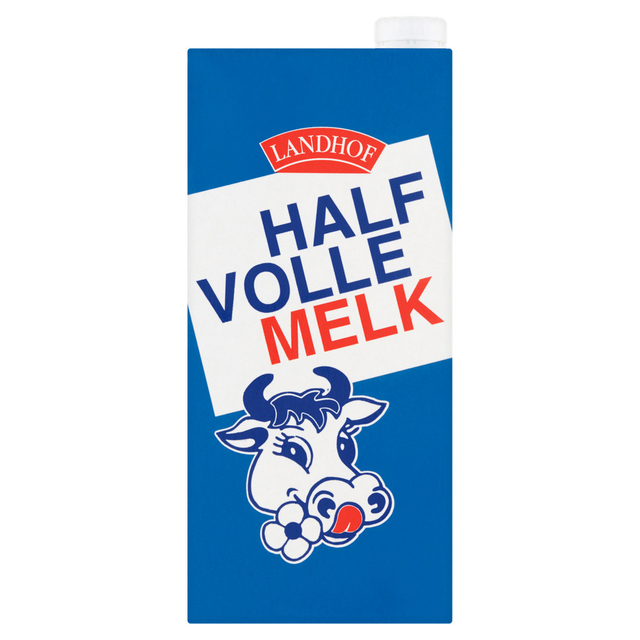 Melk Landhof halfvol houdbaar pak 1 liter Melk Landhof halfvol houdbaar pak 1 liter