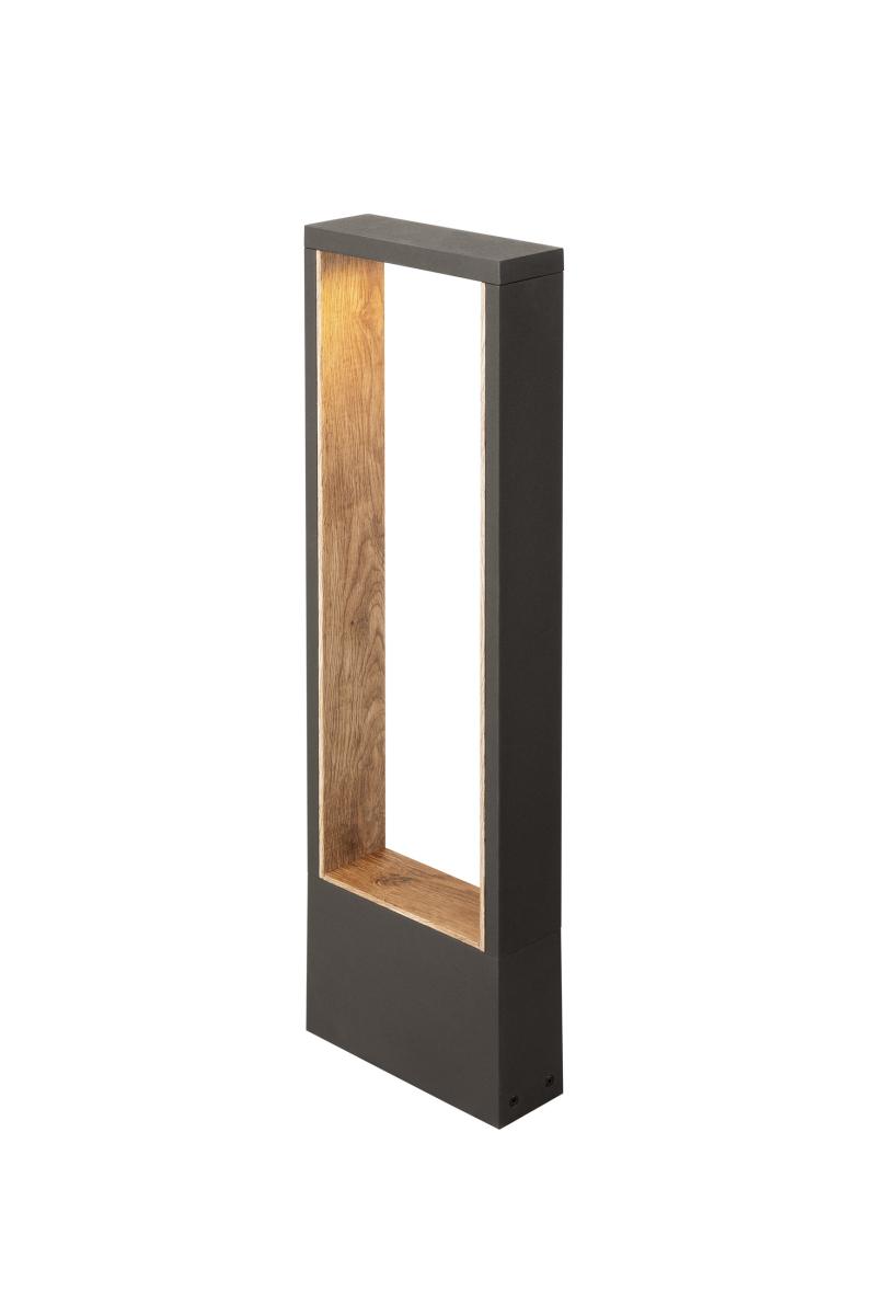 FLATT II 62 FASE 2700 K IP65 vierkant antraciet/bruin