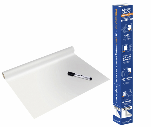 Magic-Chart Legamaster Whiteboard 600x800mm wit 25 vel