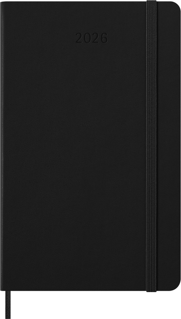 Agenda 2026 Moleskine 12M Planner Weekly 7dagen/2pagina's large hc black Agenda 2026 Moleskine 12M Planner Weekly 7dagen/2pagina's large hc black