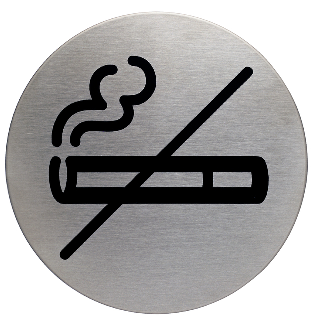 Infobord pictogram Durable 4911 niet roken rond 83mm Infobord pictogram Durable 4911 niet roken rond 83mm