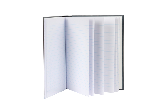 notitieboek, linieblad, geregeld papier, vellen, open boek