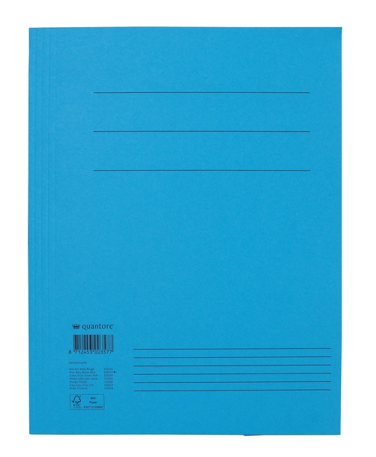 Dossiermap Quantore A4 300gr blauw Dossiermap Quantore A4 300gr blauw