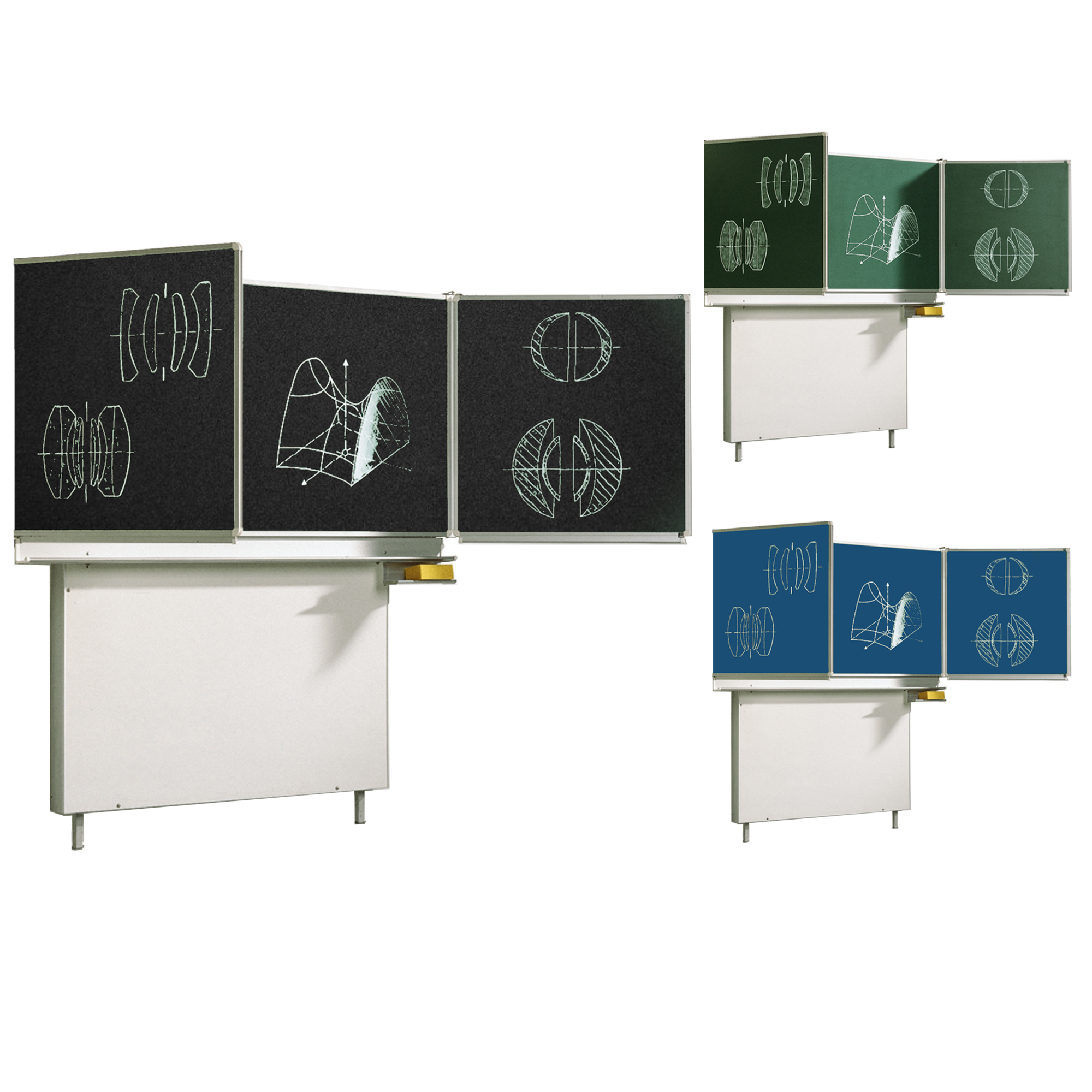 Schoolbord schoolbord van hoogwaardig geëmailleerd staal, serie ME