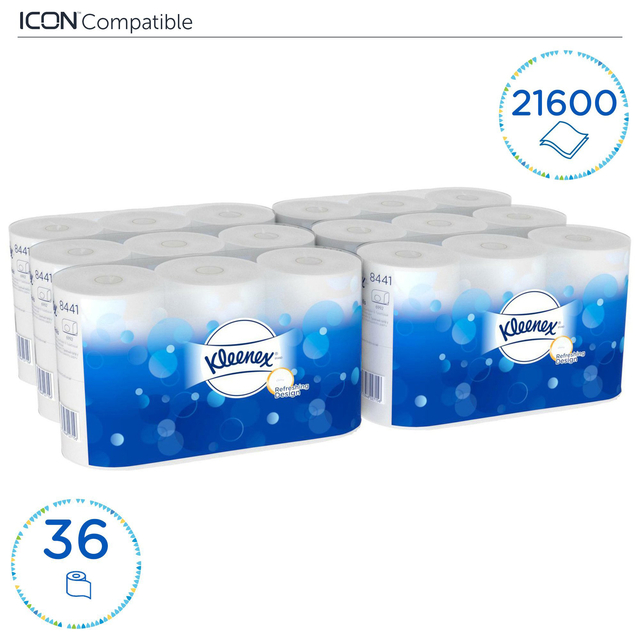 Toiletpapier Kleenex 2-laags 600 vel wit 8441