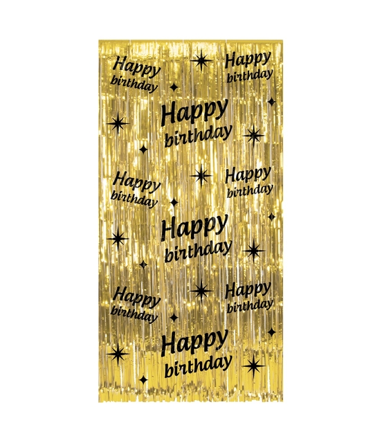 Classy Party Curtain Happy Birthday Classy Party Curtain Happy Birthday
