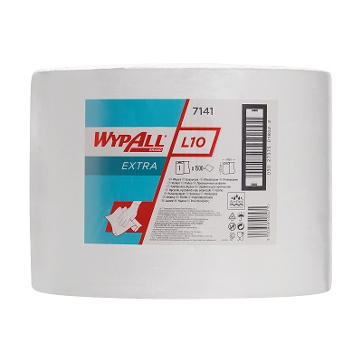 Kimberly Clark WypAll Poetsdoek L10 grote rol wit