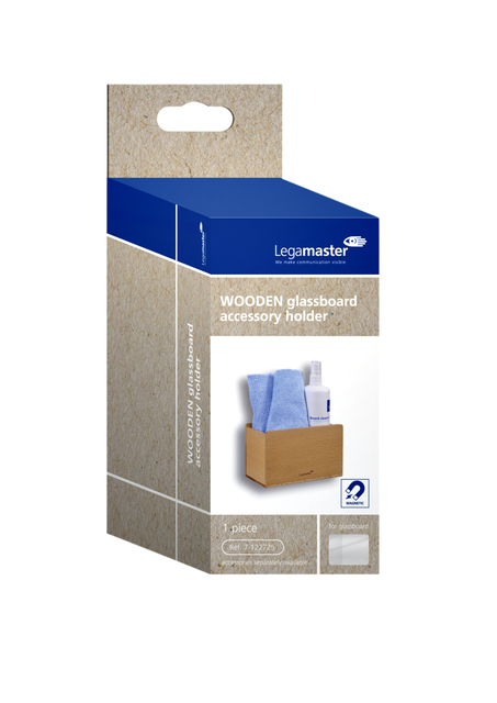 Glasbord accessoirehouder Legamaster hout
