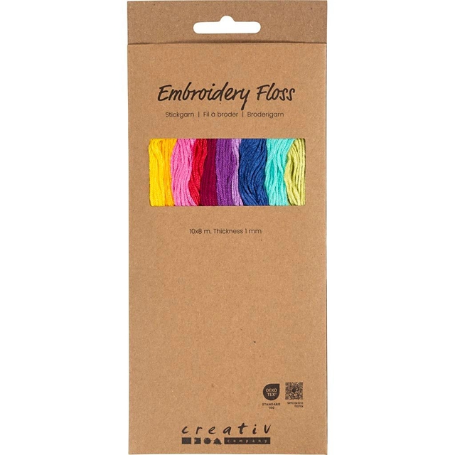 borduurgaren, draad, embroidery floss, veelkleurig, pakket