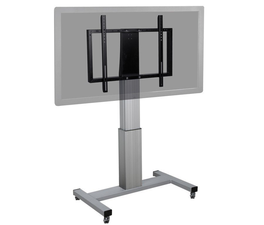 Verrijdbaar, elektrisch hoogte verstelbaar TV standaard 110-160 cm voor 42 tot 100 inch schermen, H-onderstel Verrijdbaar, elektrisch hoogte verstelbaar TV standaard 110-160 cm voor 42 tot 100 inch schermen, H-onderstel