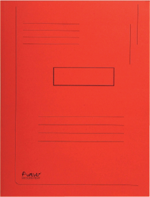 Dossiermap Exacompta Forever A4 2 kleppen 290gr rood Dossiermap Exacompta Forever A4 2 kleppen 290gr rood