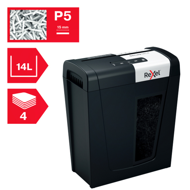 Papiervernietiger Rexel Secure MC4 P5 snippers 2x15mm