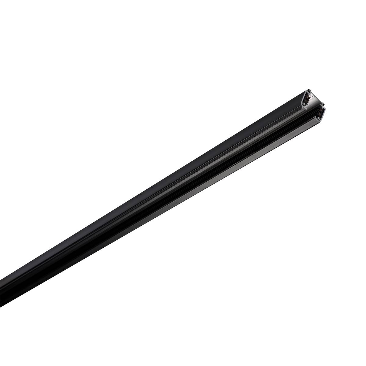 S-TRACK 3F.-opbouwrail zwart 3m
