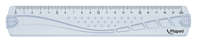 Liniaal Maped Geometric 20cm transparant