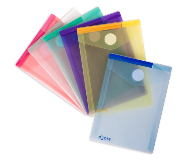 Enveloptas Djois Color Collection A6 verticaal assorti