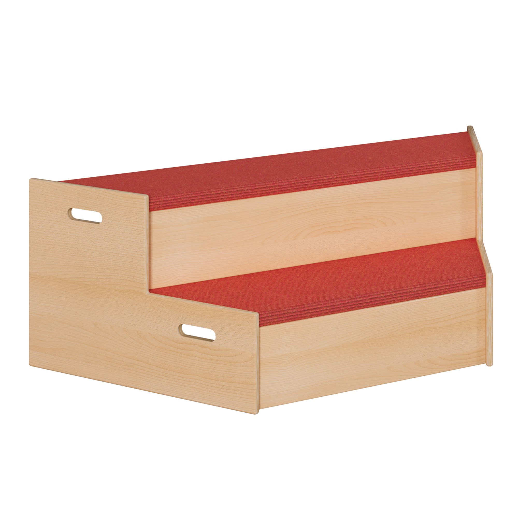 Speelplatform "trapezium trapezium", met tapijtbekleding - platform als stabiele multiplex constructie, "trapezium trapezium", afmetingen B/H/D: 136/70x48x40cm